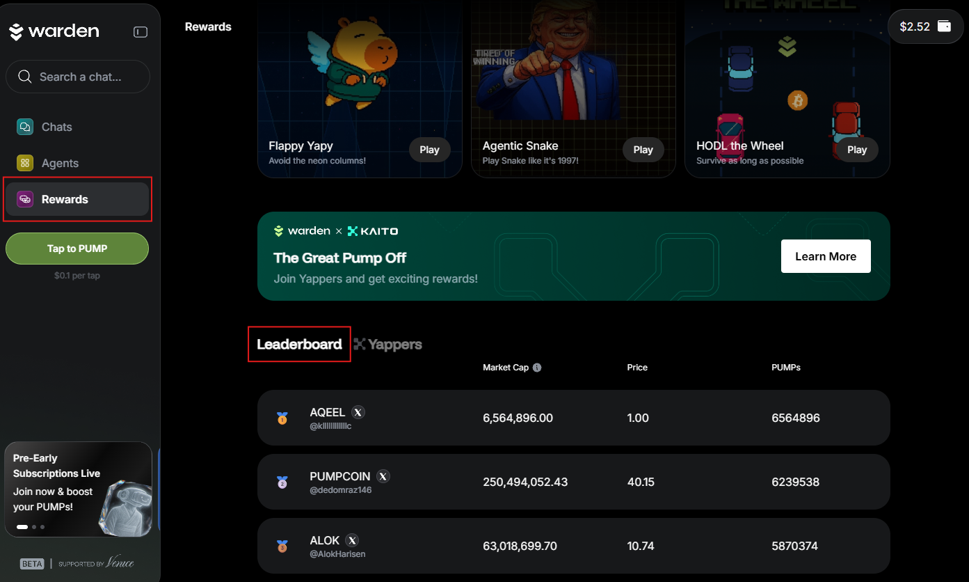 Create and grow your coin in Warden